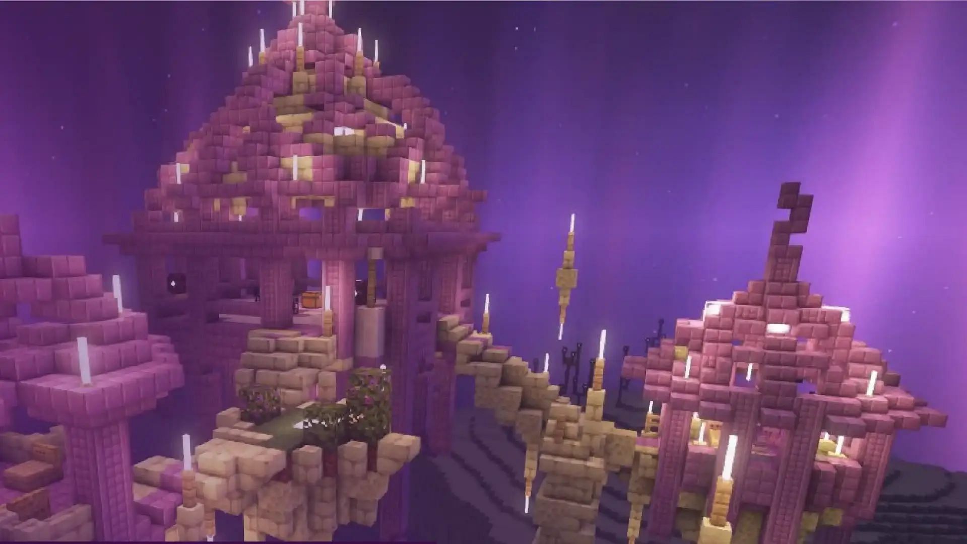 This mod adds various new structures and features to the End realm (Image via CurseForge/finndog_123)